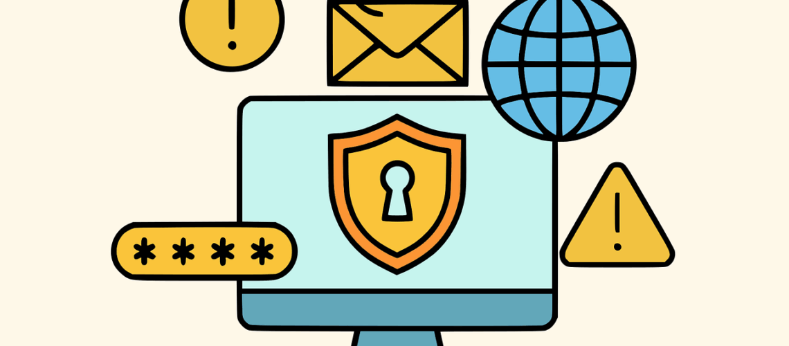 Free cybercrime security scam vector