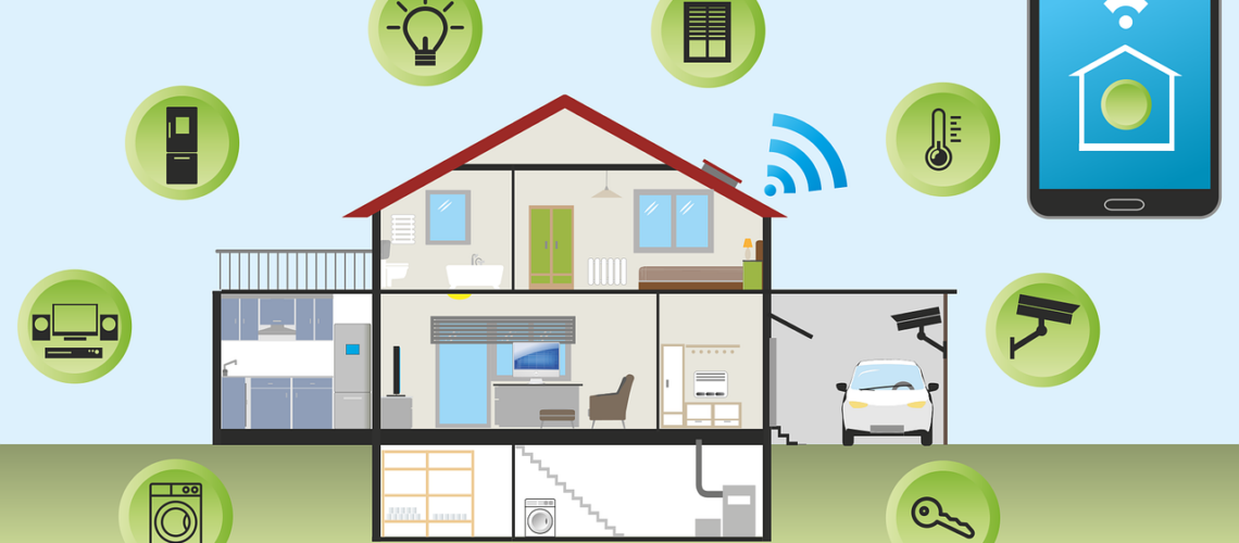 Free smart home house technology vector