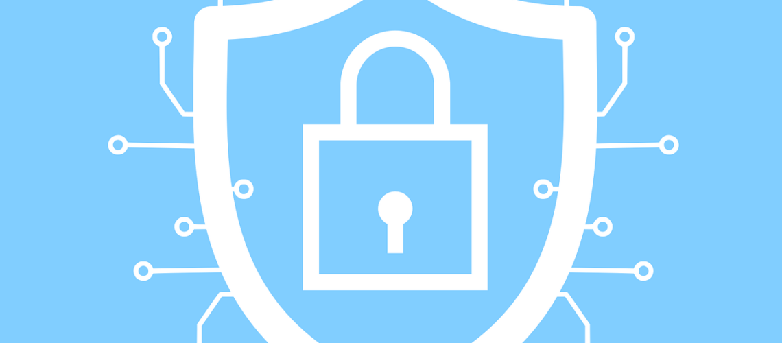 Free cybersecurity lock encryption vector