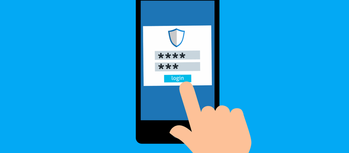 Free password login sign vector