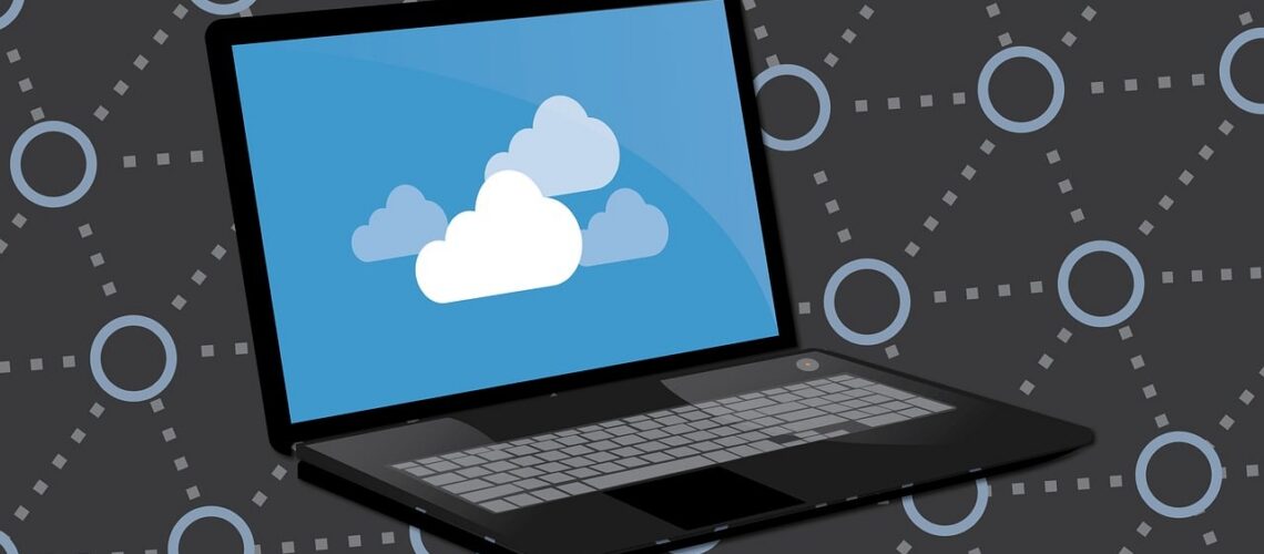 Free cloud computer backup illustration