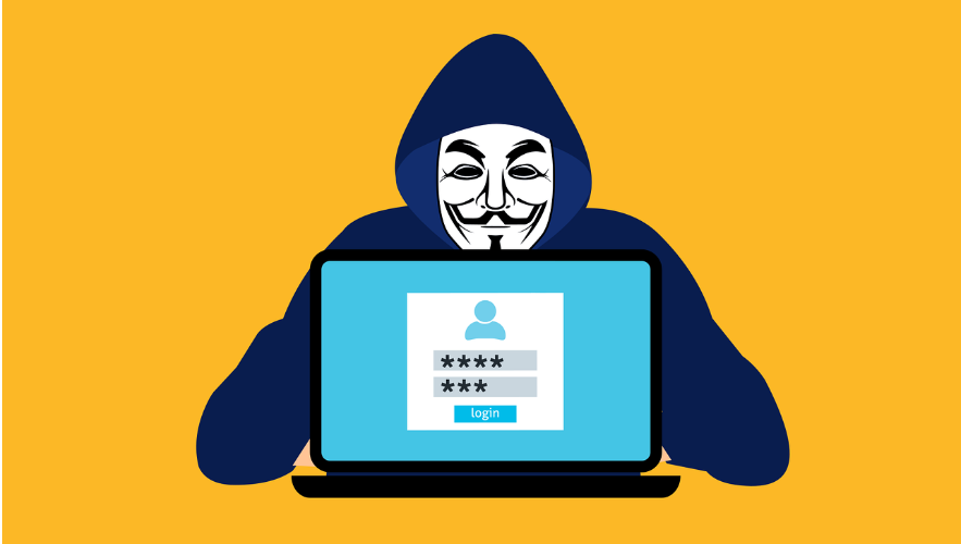 Free hacker anonymous cybersecurity vector